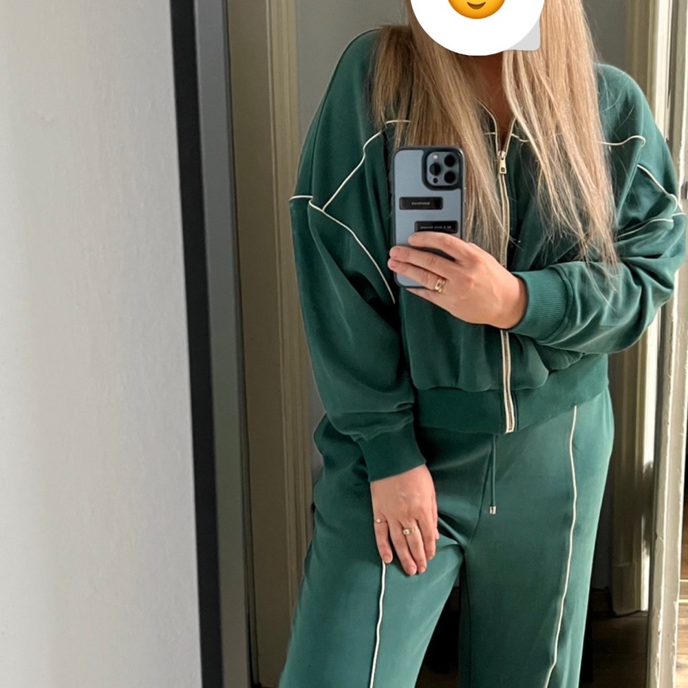 Women's Trendy OYSHO Oversized Tracksuit L size – Dark Emerald
